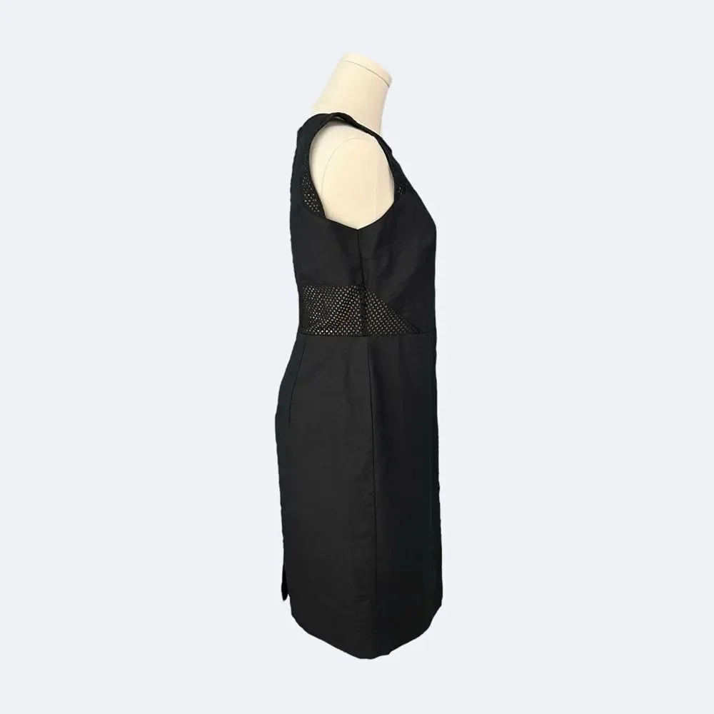 LOFT NWOT Linen mix sleeveless sheath dress in Black Size 4 - Picture 3 of 10